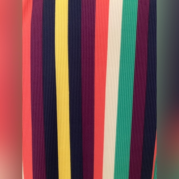 LuLaRoe Charlotte Dress — Multi-color Stripe, size XS. - Picture 3 of 7